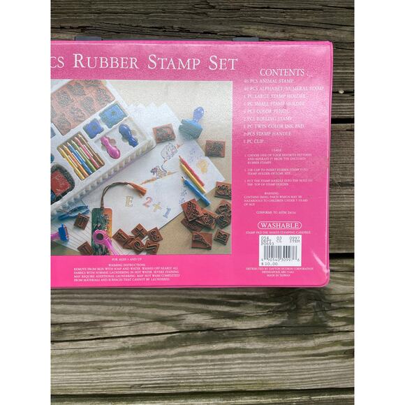 Rubber Stamping Stamp Kit Ink Art Kit Kids - Picture 4 of 16